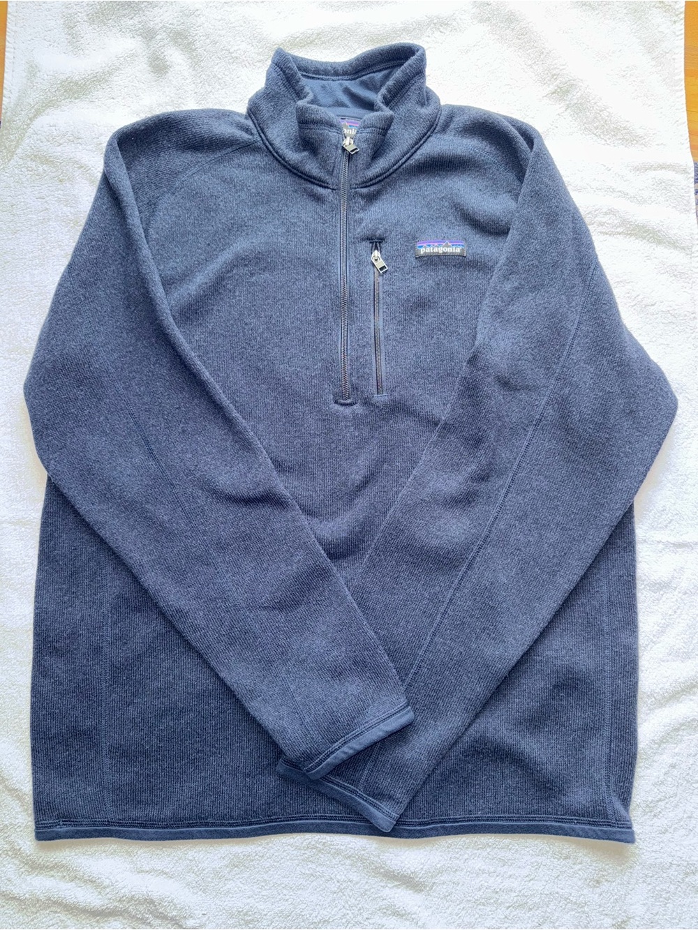 Patagonia Men's Dark Navy Quarter-Zip Fleece Pullover